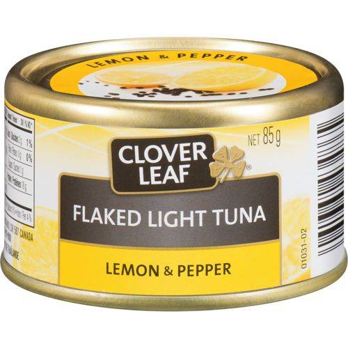 Clover leaf thon pâle émietté citron et poivre (85 g) - flaked light tuna lemon & pepper (85 g)