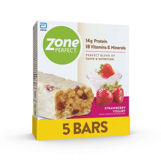 Zone Perfect Strawberry Yogurt Nutrition Bars (5 x 1.76 oz)