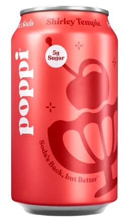 poppi Prebiotic Soda, Shirley Temple (12 fl oz)