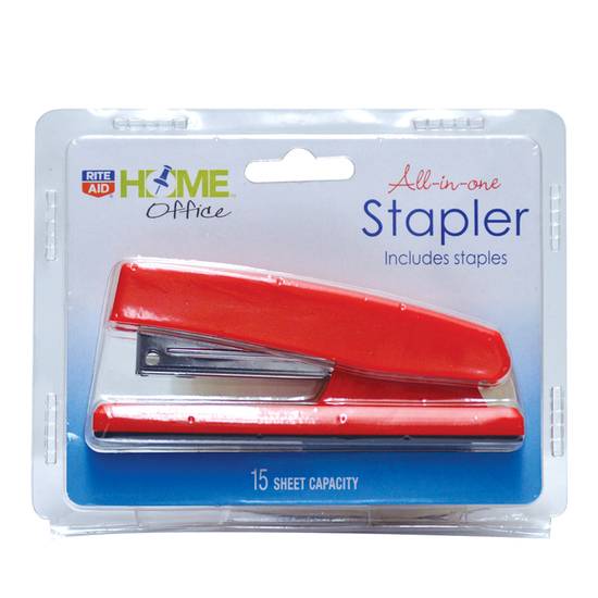 Rite Aid Home Office Stapler with Staples All-in-1 Set Assorted Colors (1 ct)