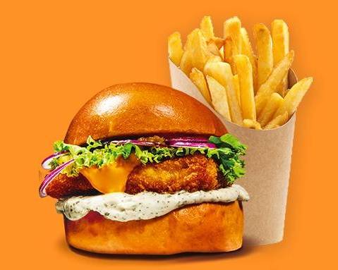 Le Fish Burger + frites  🍔🍟