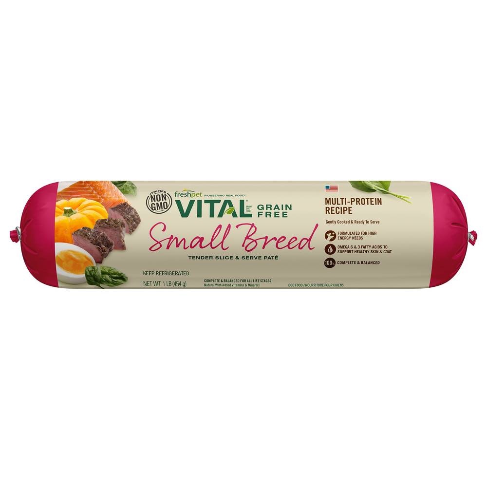 Freshpet® Vital ™ Grain Free Small Breed All Life Stage Dog Food (Flavor: Multi-Protein, Size: 1 Lb)