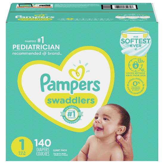 Pampers Pure Protection Swaddlers Diapers with Shea Butter