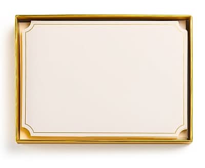 Eccolo Everyday Stationery Kit, Ivory Gold Foil (ST501M)