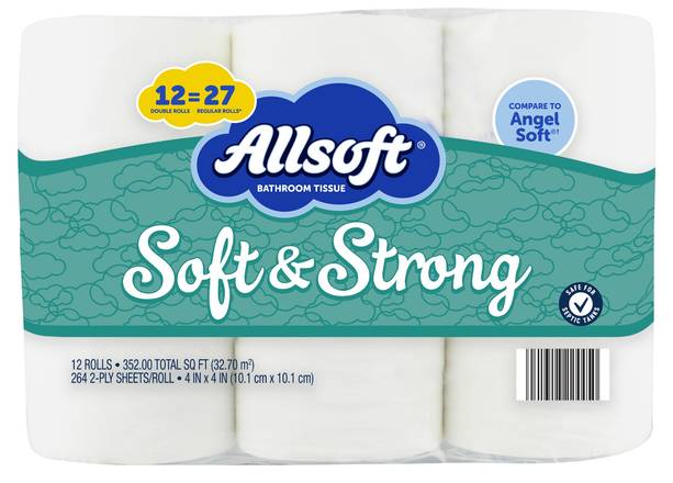 Allsoft Soft and Strong Bathroom Tissue