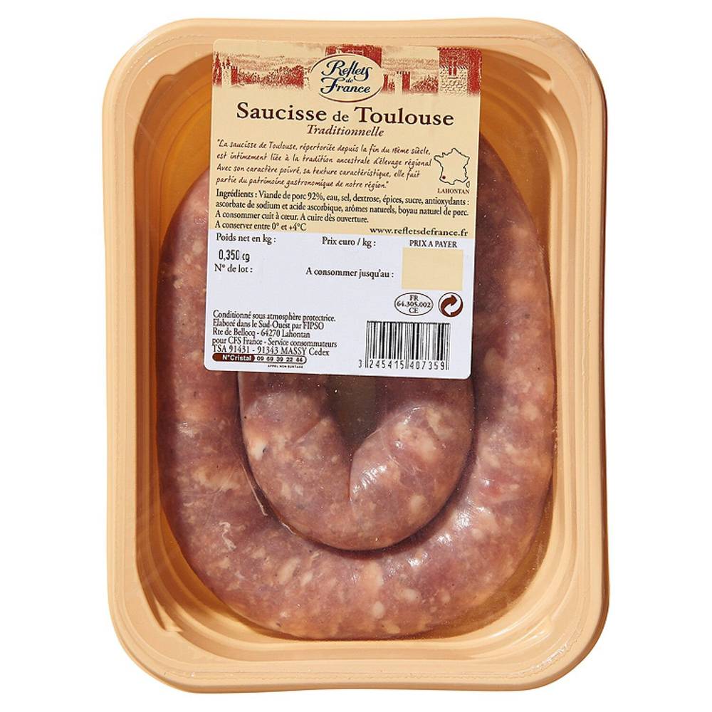 Reflets de France - Saucisse traditionnelle de Toulouse