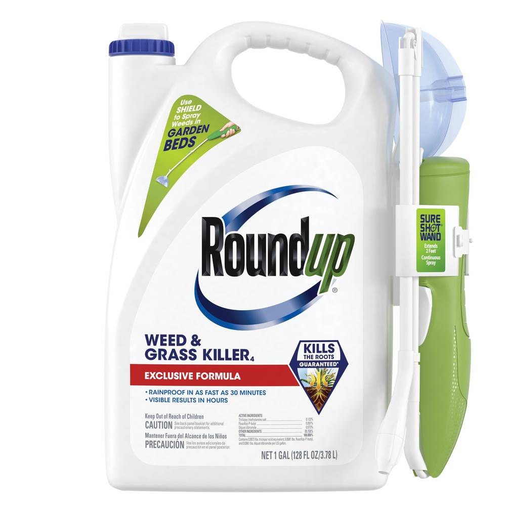 Roundup Weed and Grass Killer4 with Sure Shot Wand 1-Gallon Ready to Use Weed and Grass Killer | 5375204