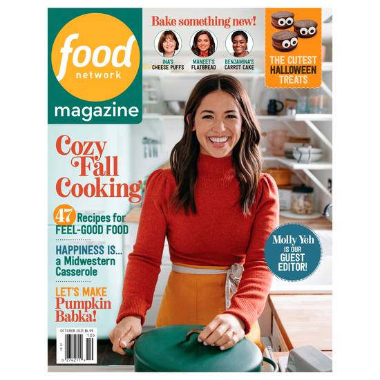 Food Network October 2021 Cozy Fall Cooking Magazine