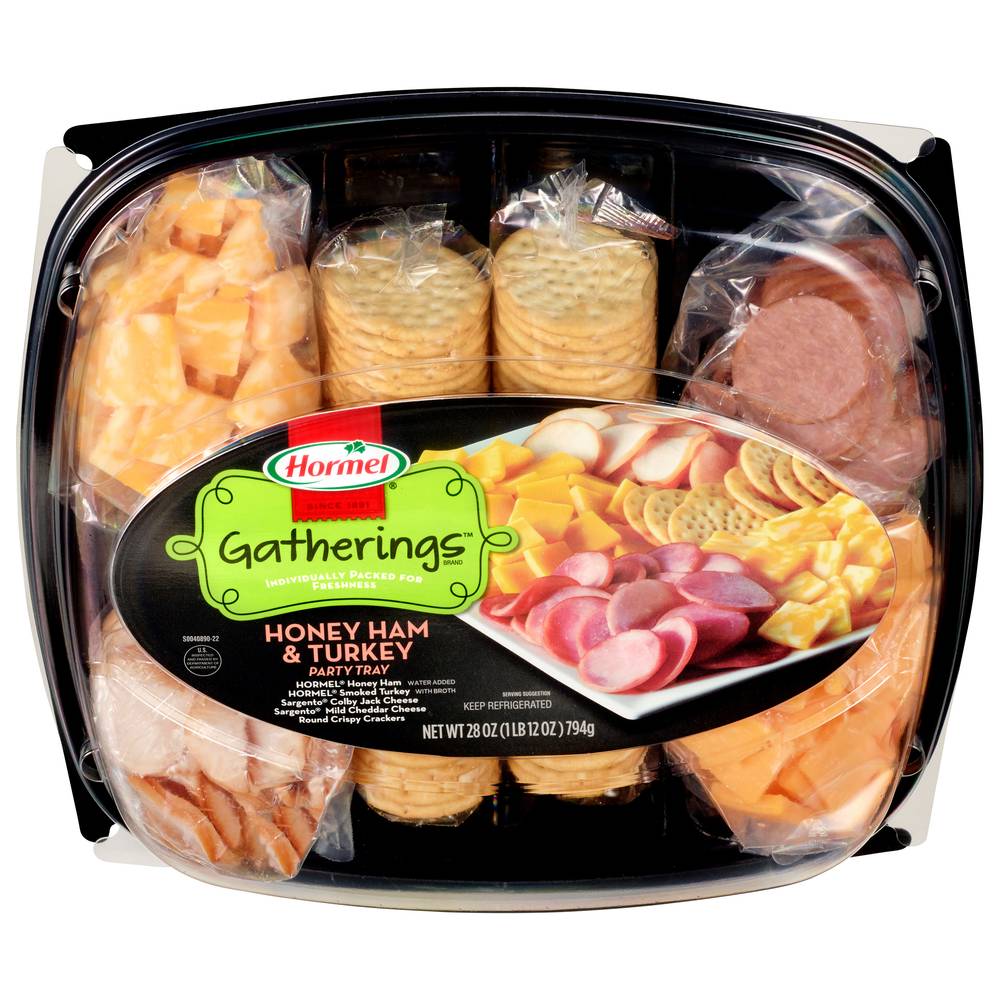 Hormel Gatherings Hard Salami and Pepperoni Party Tray (1.75 lbs)