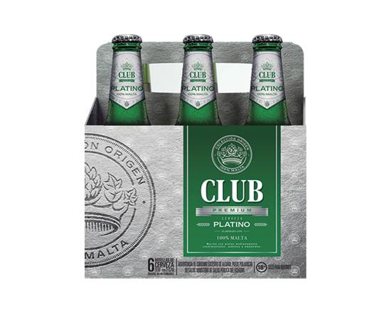 Cerveza club  platino 330ml