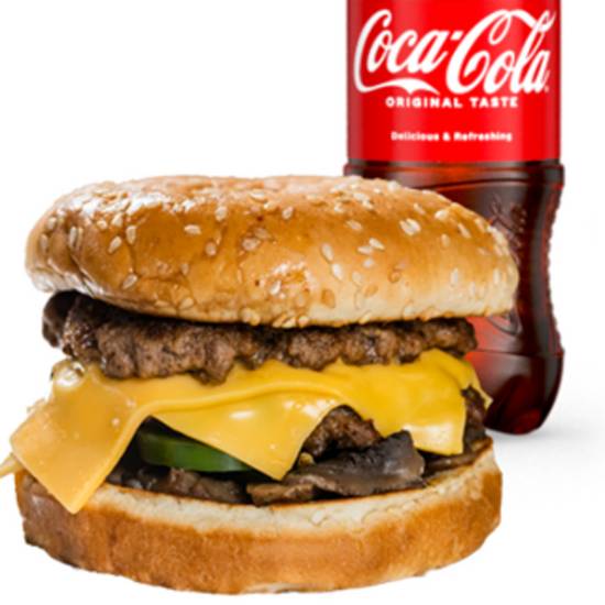 Cheeseburger with a Coke