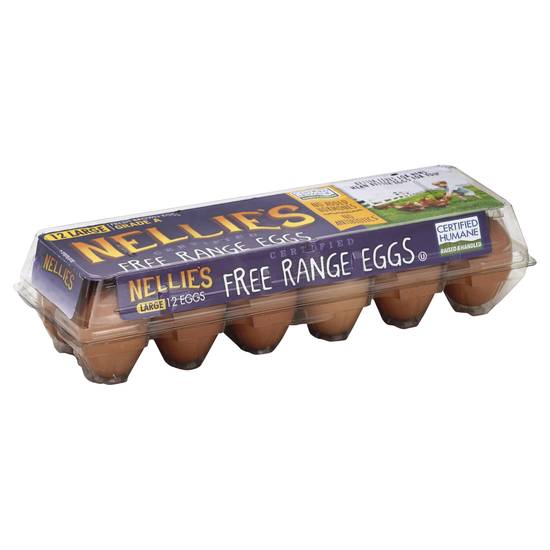Nellie's Grade a Large Brown Free Range Eggs (12 ct)