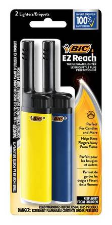 BiC Ez Reach Lighters, Assorted (2 ct)