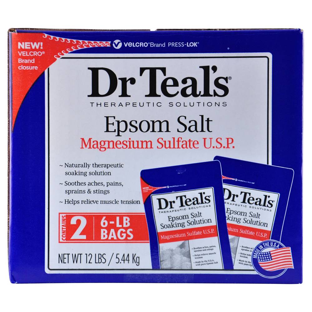 Dr. Teal's Epsom Salt, 6 lbs, 2-count