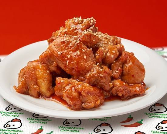 韓国風旨辛最高＃ヤンニョムチキン。神戸三宮店のデリバリー