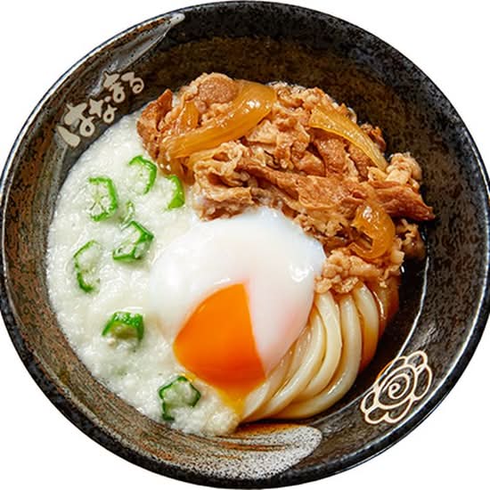 牛肉玉とろぶっかけうどん