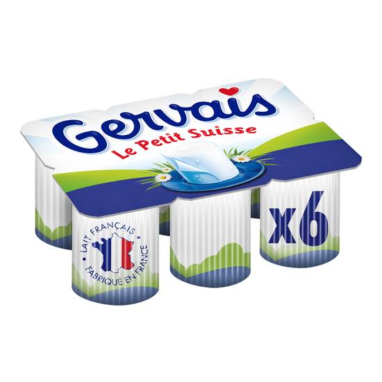 Gervais - Petit Suisse nature 9.5% mg (6 pièces)