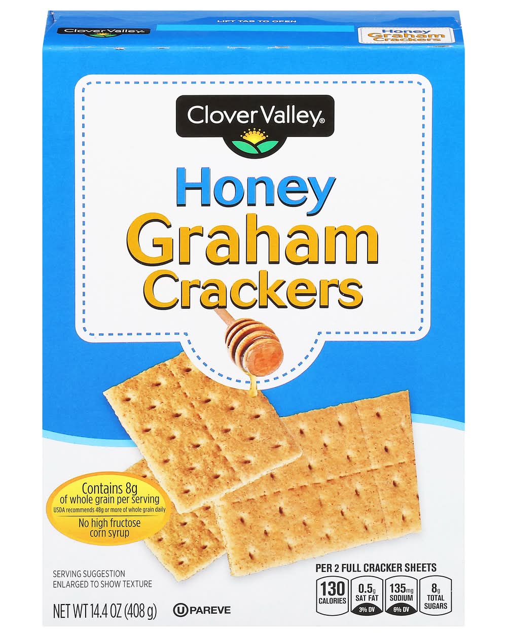 Clover Valley Snack Crackers, Honey Graham (14.4 oz, 3 ct)