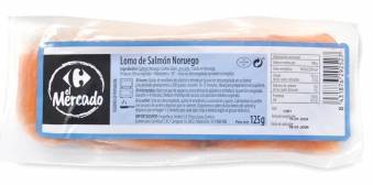 Lomo de salmón congelado 125 g