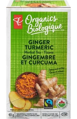 PC Organics Tisane De Gingembre Et Curcuma / Ginger Turmeric Herbal Tea 20.0 EA