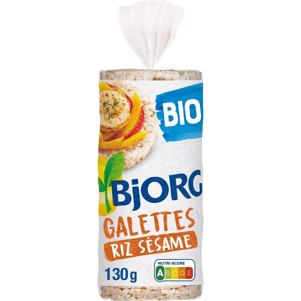 Bjorg - Galettes riz sésame bio