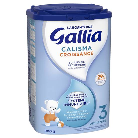 Lait bébé en poudre à partir de 12 mois Calisma GALLIA 900g