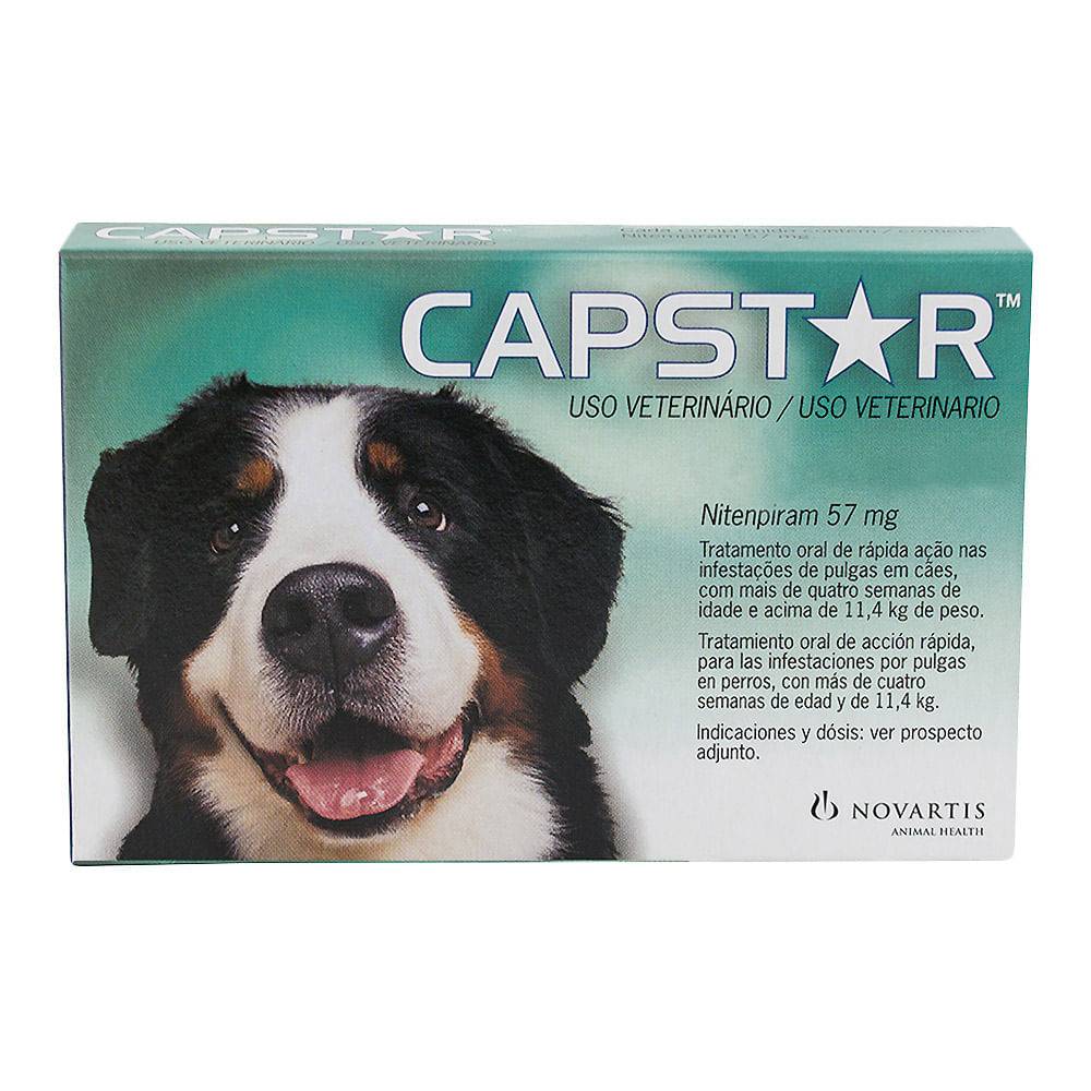 Novartis antipulgas cães capstar 57,0mg (1 comprimidos)