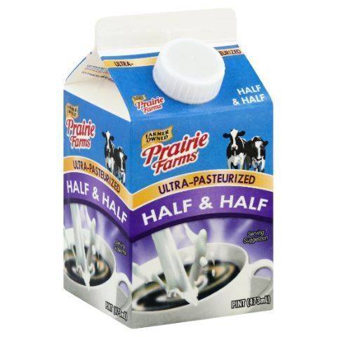 Prairie Farms Half & Half Pint