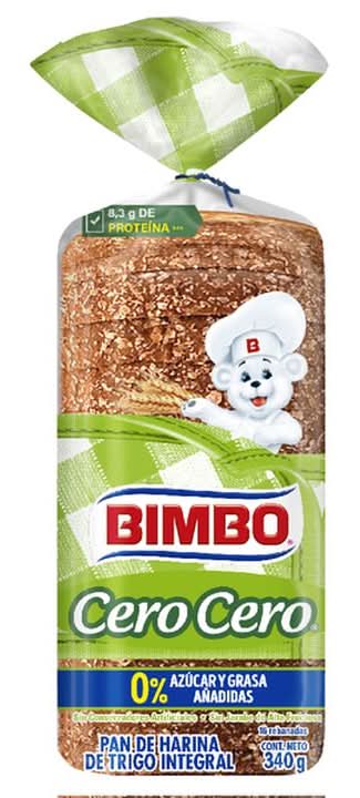 Bimbo · Pan rebanado de harina de trigo integral cero cero (340 g)