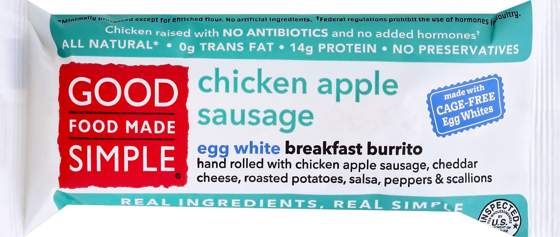 Good Food Made Simple Chicken Apple Sausage Breakfast Burrito (5 oz)