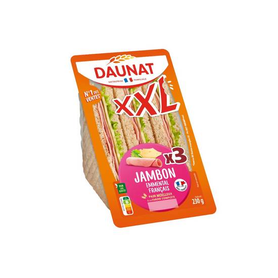 Sandwich jambon emmental Daunat XXL
