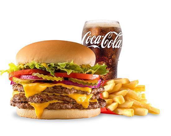 Triple-Buster® with Cheese Combo (1/4 lb)