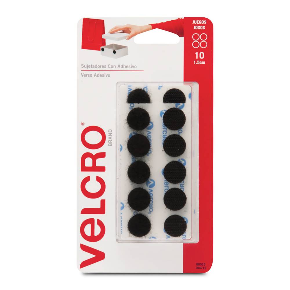 Círculos de velcro (10 piezas)