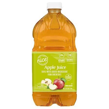 Nice! 100% Apple Juice From Concentrate (64 fl oz)