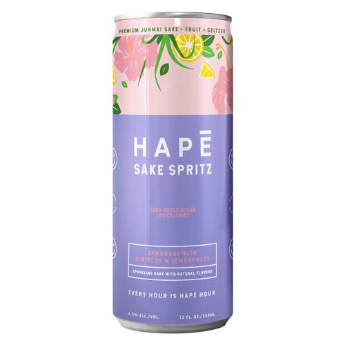 Hape Sake Sake Spritz Hibiscus & Lemongrass Lemonade (4 ct, 355 ml)
