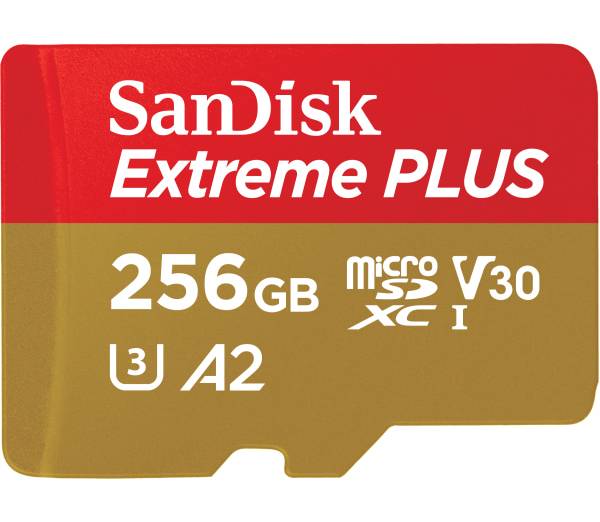 SanDisk Extreme Plus Microsdxc Uhs-I W/Adapter 256 Gb
