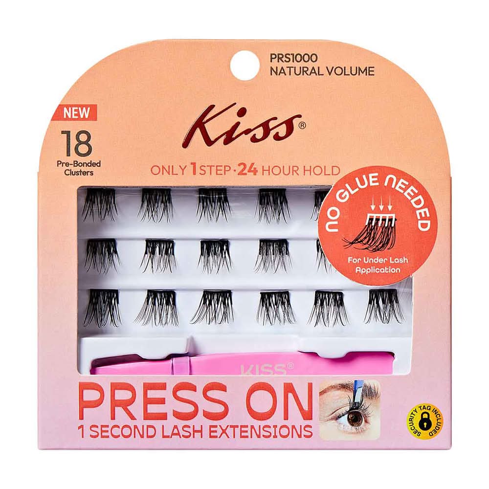 KISS Press on 1 Second Lash Extension Kit Prs1000 (18 ct)