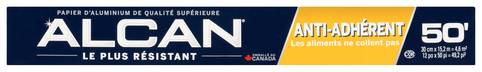 Alcan Papier D'Aluminium Antiadhésive De 12 Pouces X 50 Pieds / Alcan Non-Stick Aluminum Foil 12 Inch x 50 Feet