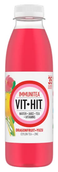 Vit Hit Dragonfruit-Yuzu, Immunitea+ Ceylon Tea (500ml)