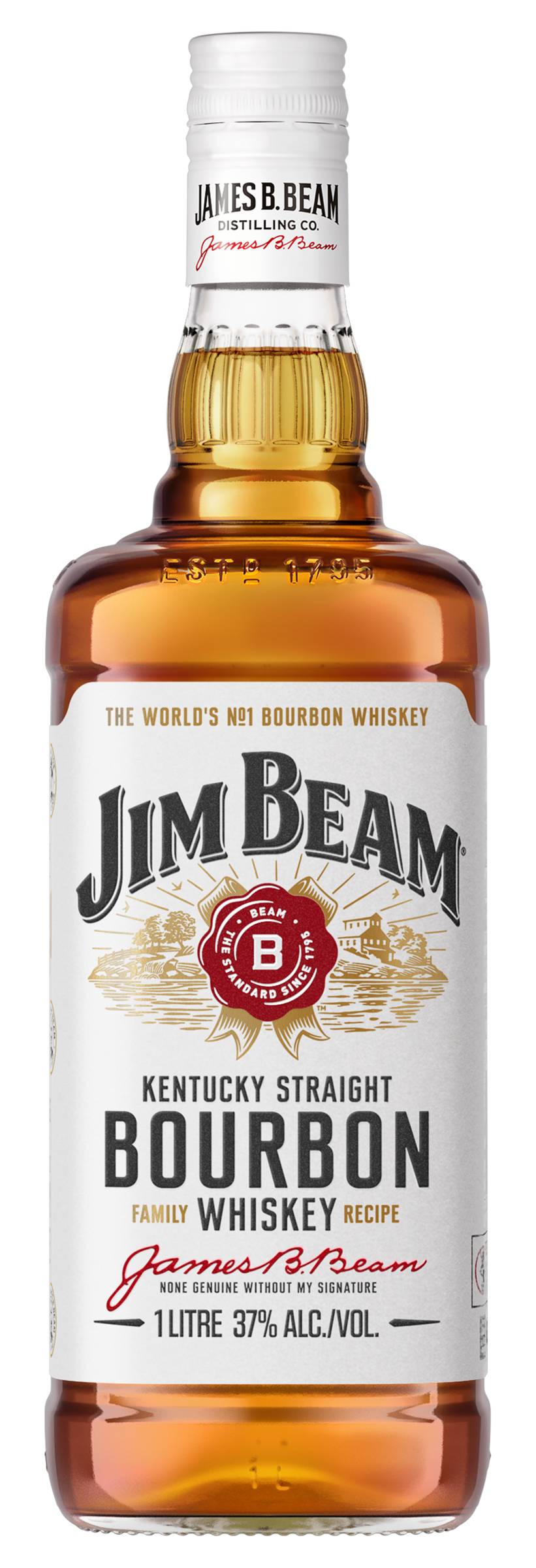 Jim Beam White Bourbon 1 Litre ea