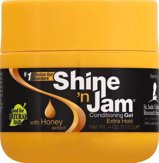 Shine 'N Jam Honey Conditioning Gel, Extra Hold (4 oz)