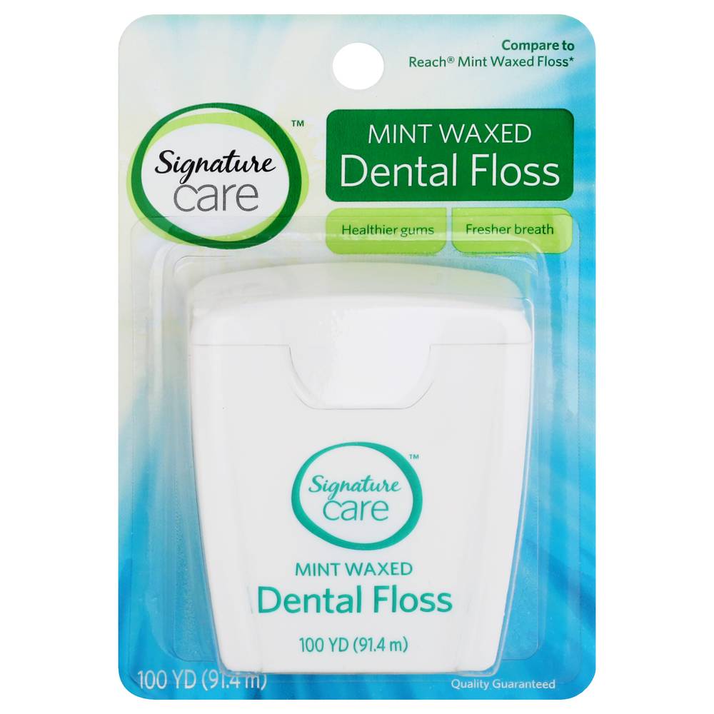 Signature Care Mint Waxed Dental Floss (0.5 oz)