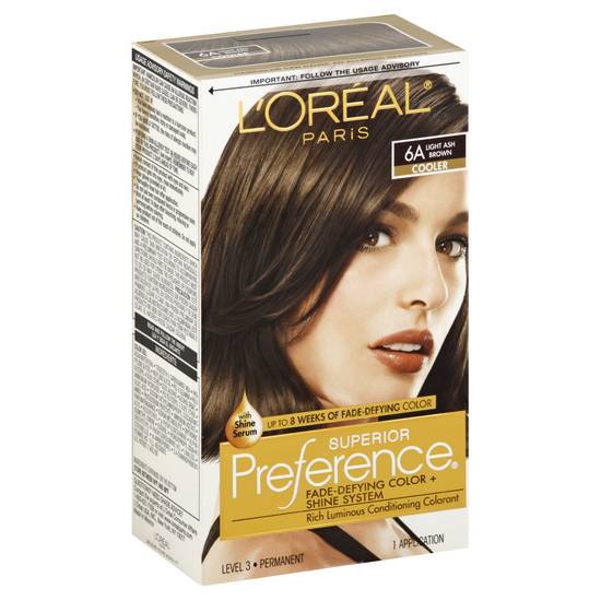 L'oréal Superior Preference 6a Light Ash Brown Hair Color