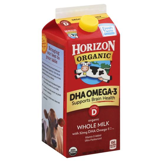Horizon Organic Dha Omega-3 Whole Milk (64 fl oz)