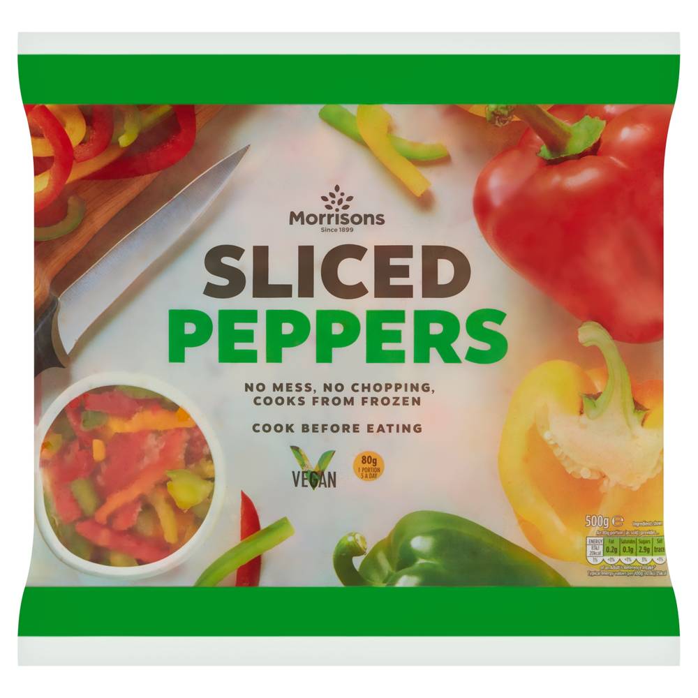 Morrisons Sliced Peppers (500g)