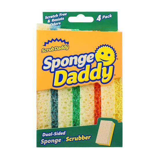 Scrub daddy fibra sponge doble cara (4 piezas)