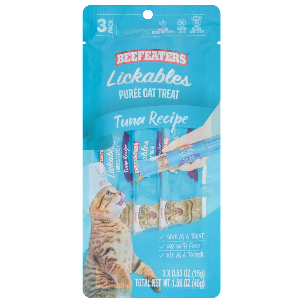 Beefeaters Tuna Recipe Lickables Puree Cat Treat (3 ct) (0.53 oz)