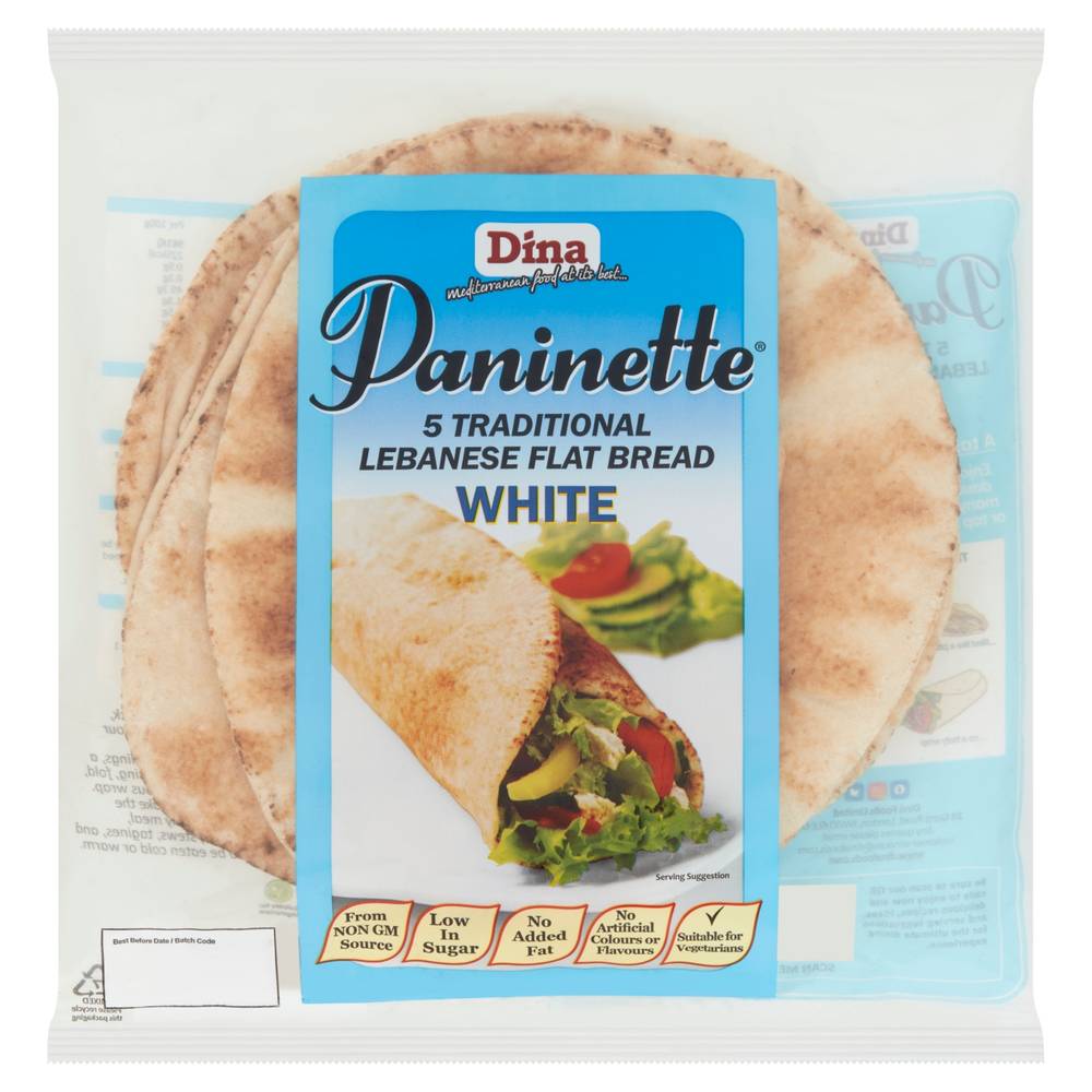 Dina Traditional Lebanese Flat Bread (5 pack)