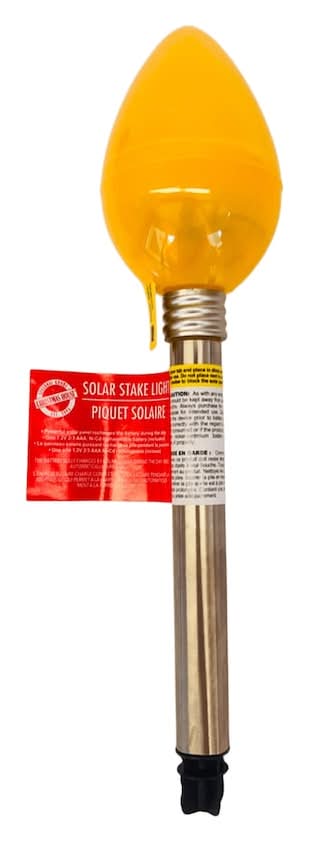Christmas House Solar Stake Light, Yellow