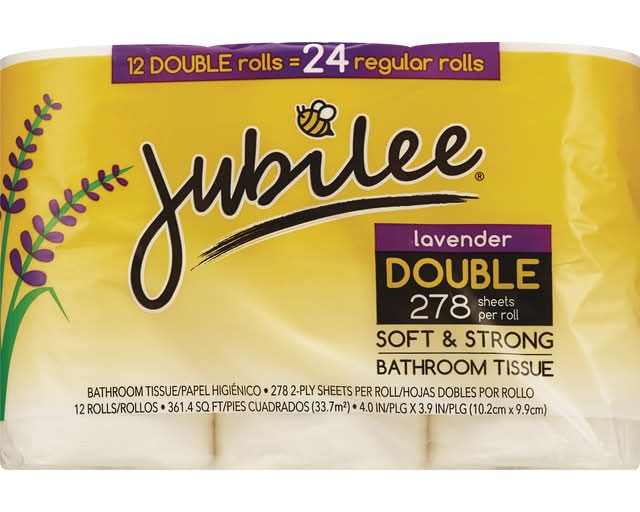 Jubilee Soft & Strong Bathroom Tissue Lavender Scent